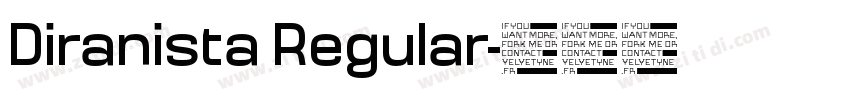 Diranista Regular字体转换